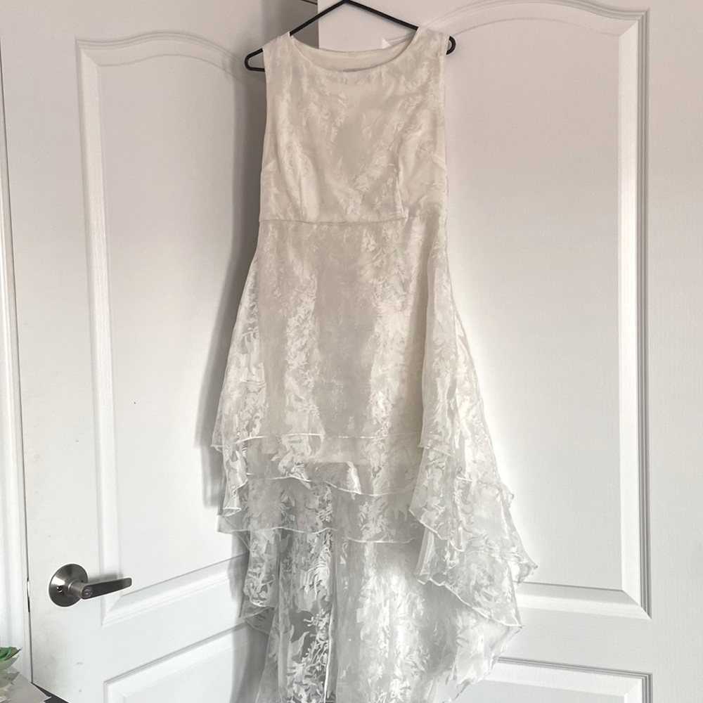 Large Children’s Formal Floral White Dress